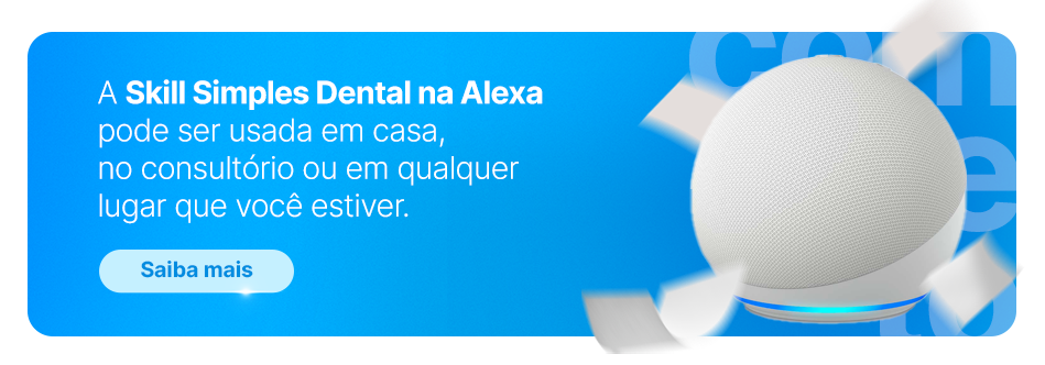 A Skill Smples Dental na Alexa, dispositivo de alta tecnologia para cuidados dentais, pode ser usado em casa, no consultório ou em qualquer lugar.
