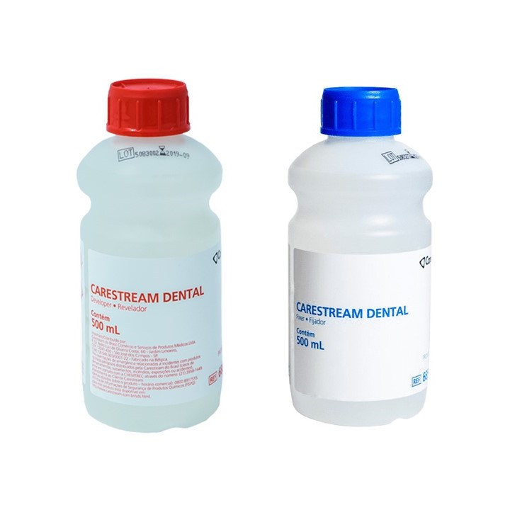 revelador e fixador usado na radiologia odontológica